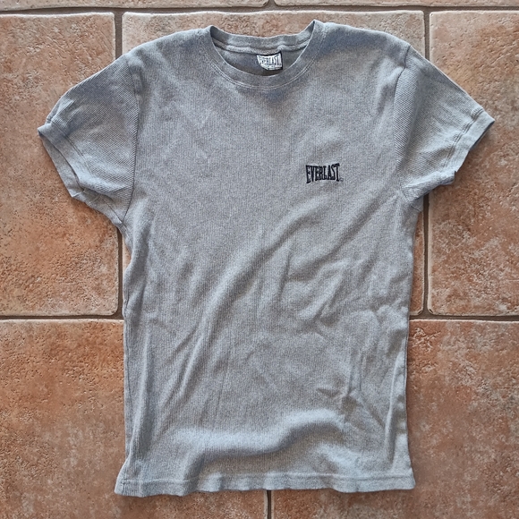Everlast Clothing Equipment Stretch Gray Short Sleeve Shirt - Picture 1 of 6